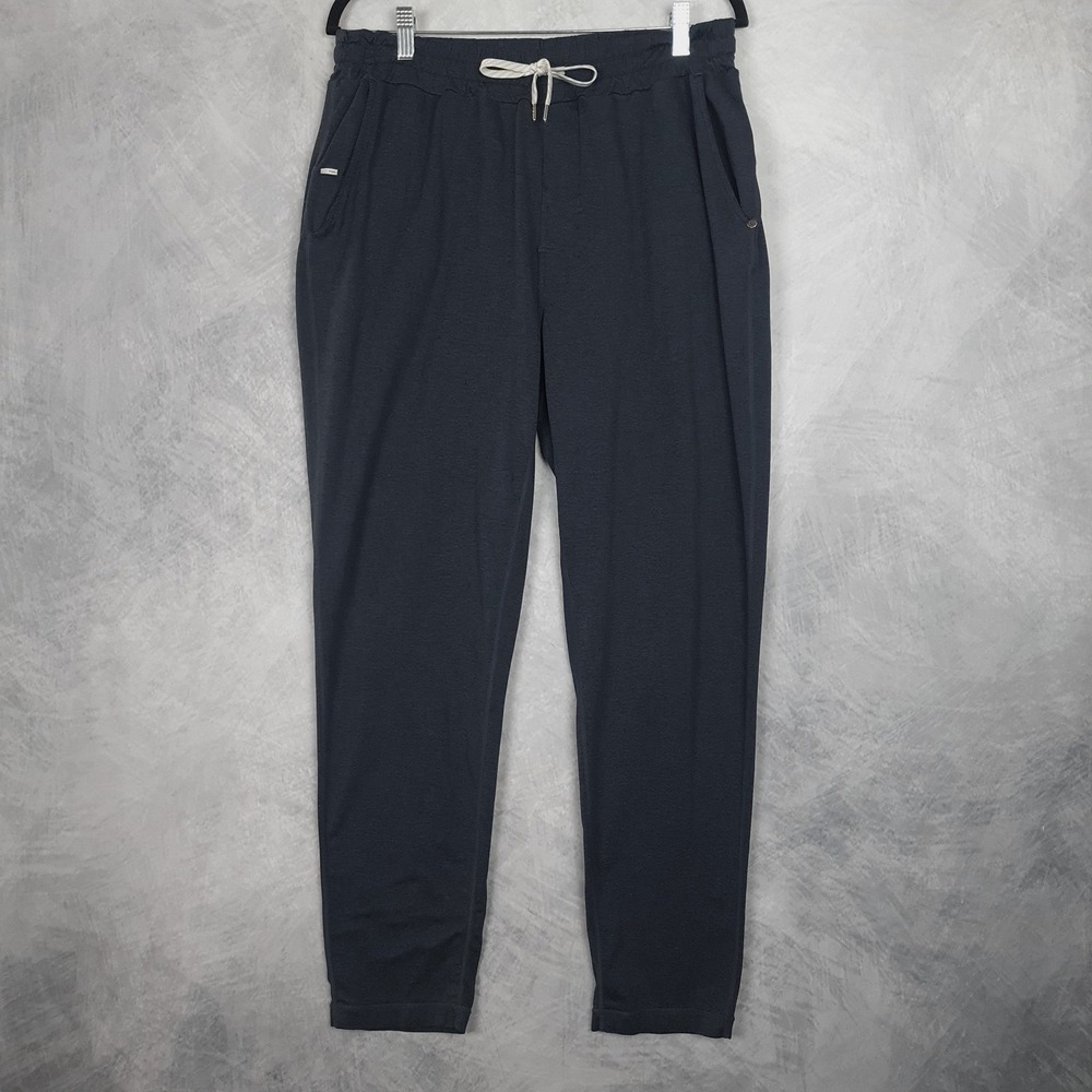 Vuori Pants Mens XL Black Jersey Sweatpants Ponto Performance Comfort V418